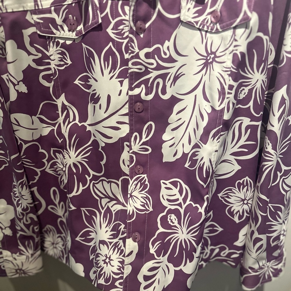 Alfred Dunner Women Button Shirt Jacket Size 12 NWOT Floral lightweight - Picture 7 of 9